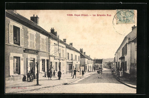 CPA Coye, La Grande Rue