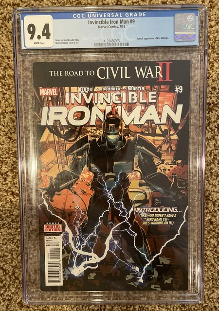 INVINCIBLE IRON MAN #9 1st Print CGC 9.4 1st Riri Williams