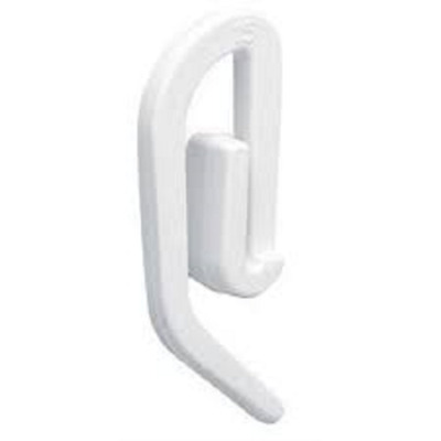 Ganci PER TENDE TENDA BIANCO Nastro Gancio Di Qualità in Nylon corrisponde a Swish GRATIS UK P & P 