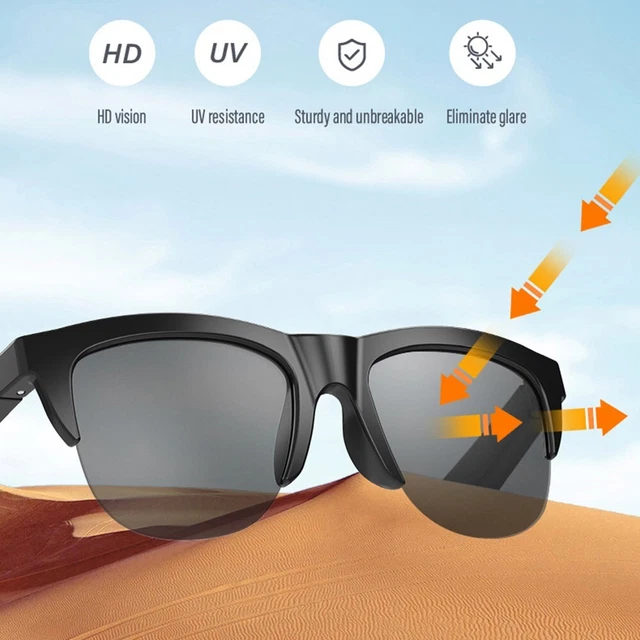Lunettes de soleil légères F06 lunettes intelligentes double haut-parleur avec