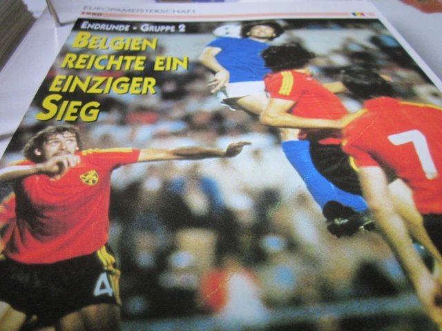 FUSSBALL 10 EUROPAMEISTERSCHAFT 1980 Endrunde Gruppe 2 Belgien ein Sieg
