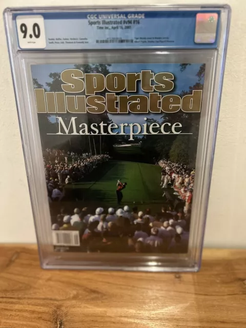 Tiger Woods NEWSTAND Sports Illustrated "Masterpiece" Masters April 2001