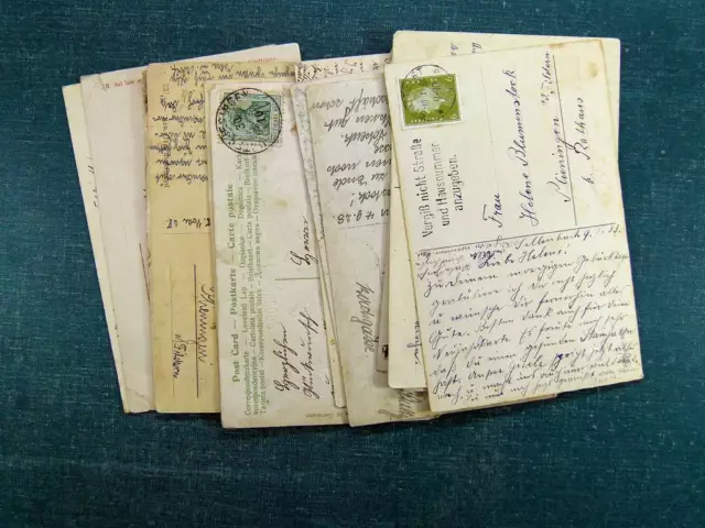 Lot of old Europa postcards, travelled and not travelled