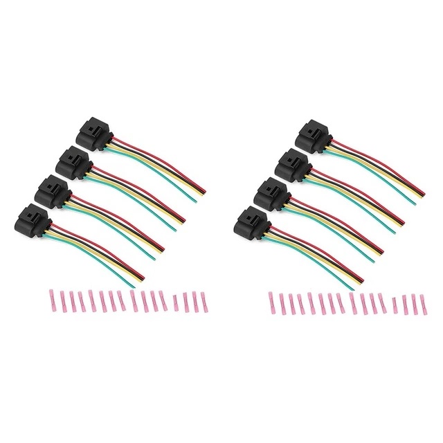 Paquete de 8 arnés de enchufe conector de bobina de encendido para A4 1.8T, 2.0T, 2.5L, 3.2L, U4I5