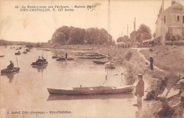 Cpa 91 Viry Chatillon / Au Rendez Vous Des Pecheurs / Maison Hamm