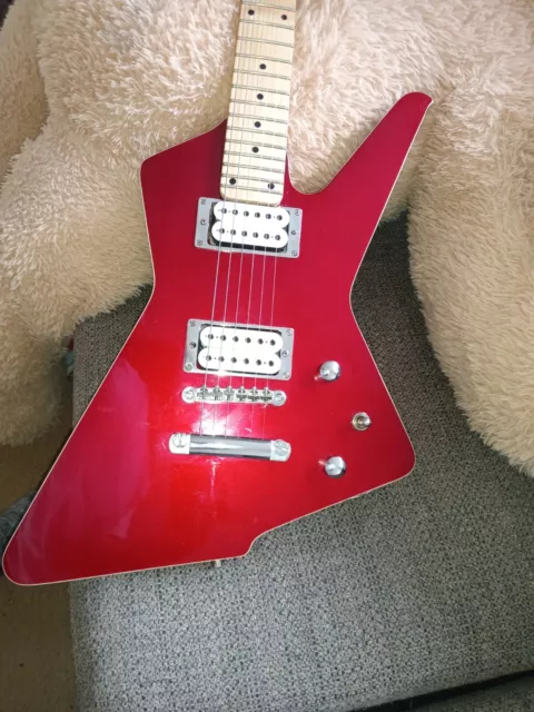 RARE 2003 IBANEZ DT250 Explorer X Series Electric Guitar Transparent Cherry Red!