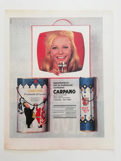 Clipping Pubblicità Advertising 1964 CARPANO PUNT E MES Un Dono di Prestigio