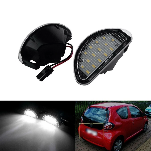 Éclairage LED Plaque Immatriculation Pour Mini Cooper - R50, R52, R53 - Blanc 6500K - Lot De 2