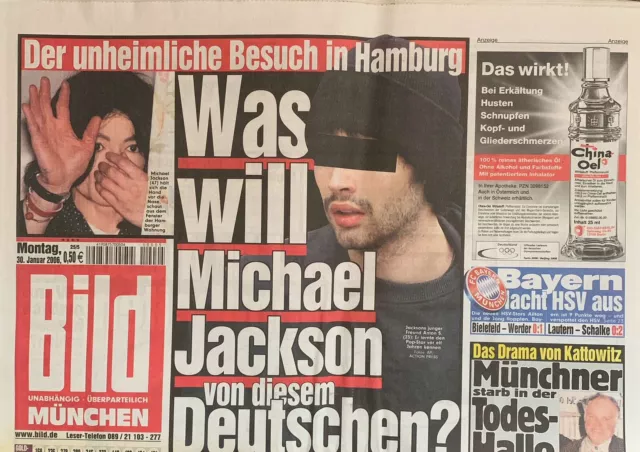 Michael Jackson BILD Newspaper visit Hamburg