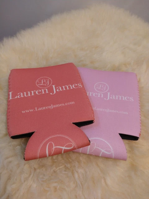 Juego De Enfriador De Latas Lauren James - Juego De Dos Enfriadores De Latas - Rosa Y Rosa