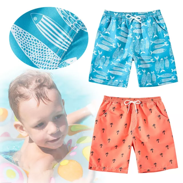 Little Boy Pants Beach Swim Shorts Casual Sports Swim Shorts Cartoon Pants
