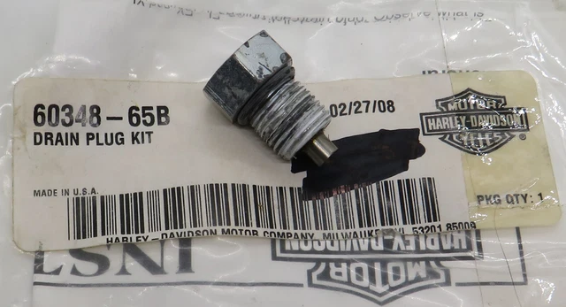 60348-65B Harley-Davidson Oil Tank Drain Plug for FXD FXR FLH FXE FL FS FXS FXB