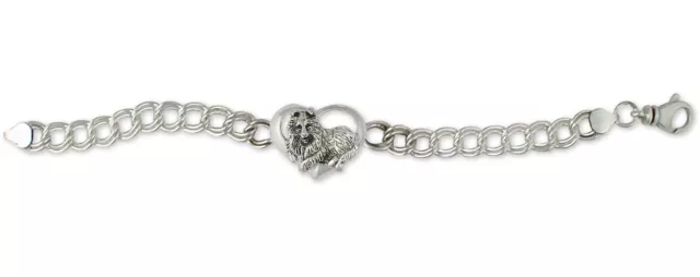 Sheltie Bracelet Jewelry Sterling Silver Handmade Dog Bracelet COL7S-BR