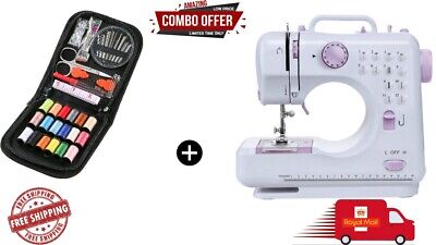 Máquina de coser multifunción de 12 puntadas + más de 70 suministros de costura de remiio hágalo usted mismo (COMBO)