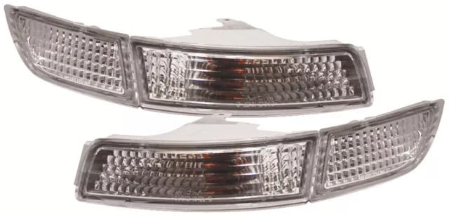 Toyota Mr2 2 91-99 Crystal Clear Chrome Front Indicators Repeaters Lights