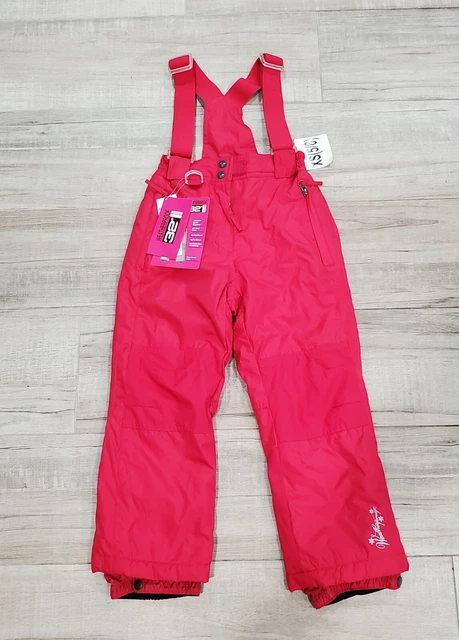 32 Degrees Weatherproof Girl Pink Winter Snowsuit Snow Bib Suspender Pants 5 6