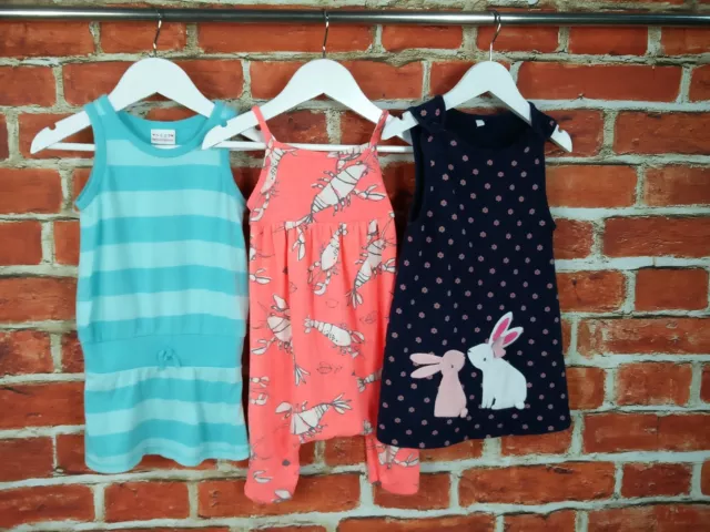Baby Girl Bundle Age 12-18 Months Next Bluezoo Dress Romper Playsuit Set 86Cm