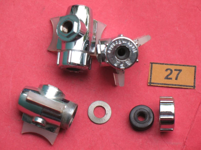 Collier Support Pour Pompe à Vélo Ancien - Argenté, Occasion, Fabriqué En France
