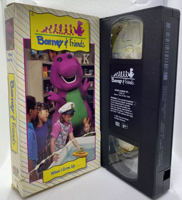 Barney And Friends When I Grow Up Time Life Video Vhs 1992 Rare