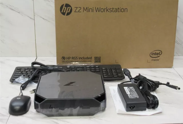 NEW HP Z2 Mini G4 Workstation Intel i3-9100 @3.60GHz 8GB RAM w/AC Keyboard Mouse