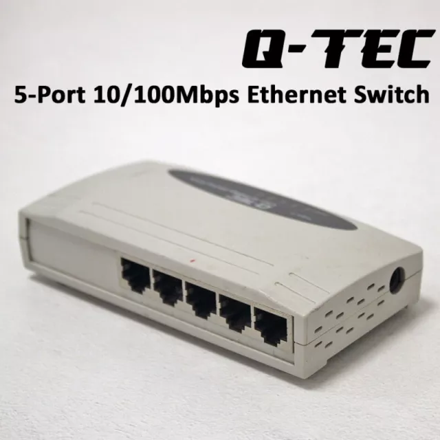 Switch Di Rete Hub 5 Porte Rj45 Lan Ethernet 10/100 Mbps Mini Com Ricondizionato