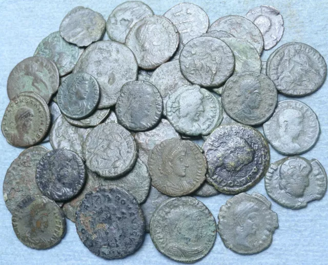 Lot Of 50 Roman Bronze Coins