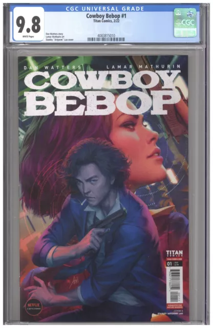Cowboy Bebop 1 CGC 9.8 1st First Print Edition Artgerm Lau Cover Edition Netflix