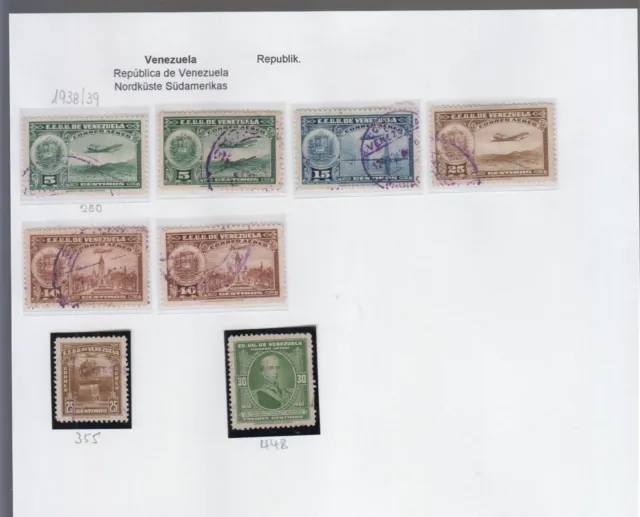 0469 - Venezuela - Lot von  1938 - 1948          gestempelt