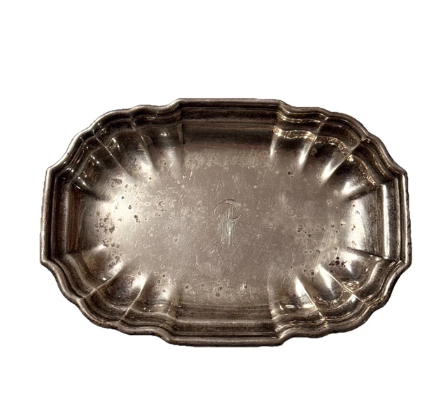 Plat métal argenté repoussé Scène galante - Objets divers (13314585