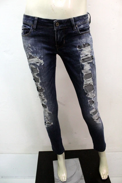Jean Droit GUESS Pour Femme, Taille 28, Coton Bleu, Neuf Avec étiquettes
