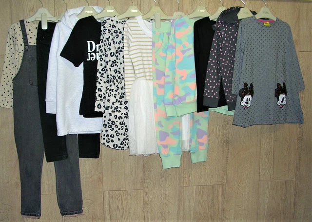 Abito Minnie Mouse Gap Next ecc. Pacchetto Top Jeans Dungarees Ragazze Età 4-5 110 cm