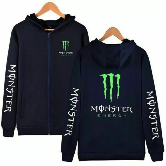 ! 2021 Beliebt MONSTER ENERGY Casual Zip Hoodie für Herren und Damen！