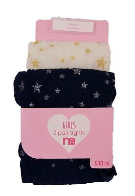Baby Girls Mothercare Tights Two Designs 6-12 Months