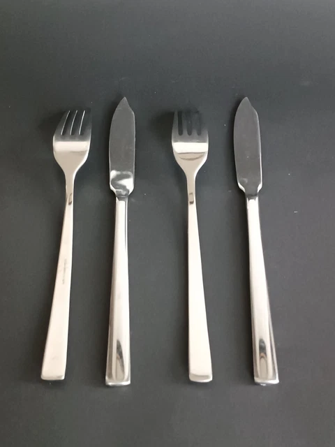 12 Couverts à Poisson En Inox - Argenté - Occasion