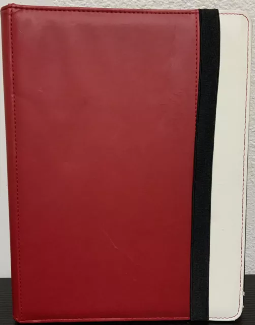 🍒 PRO-FOLIO LX Leatherette Gaming Trading Card Binder W/20 9 Side ‼️used