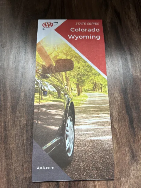 Colorado Wyoming State Series Highway Travel Map 2022