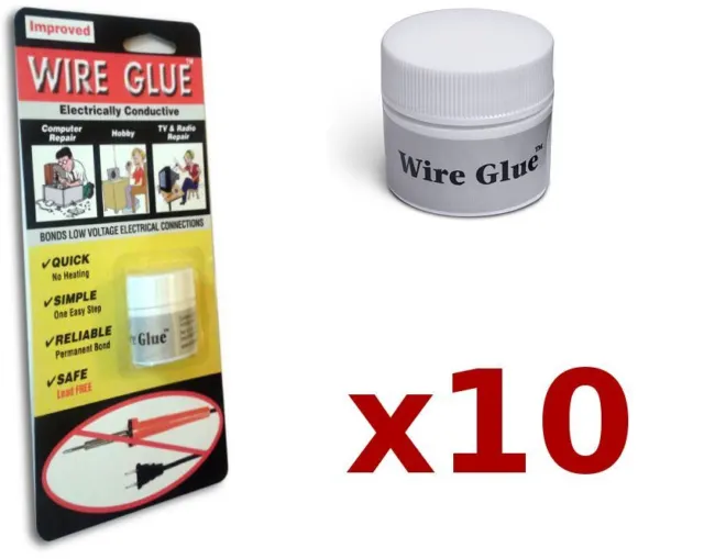 10x Highly Conductive Wire Glue/Paint NO Soldering Iron