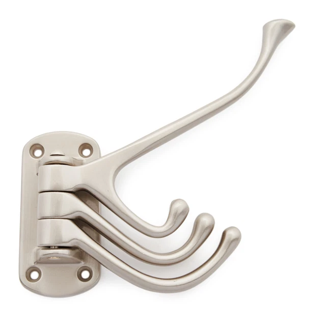 RK International HK 5820 Traditional 1.5"W Three Prong Swivel - Nickel