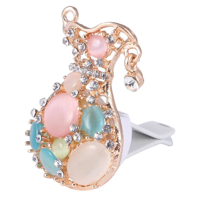 Cristallo Auto Profumo Clip Moda Strass Portafoglio Forma Aromaterapia Diffusore Profumo
