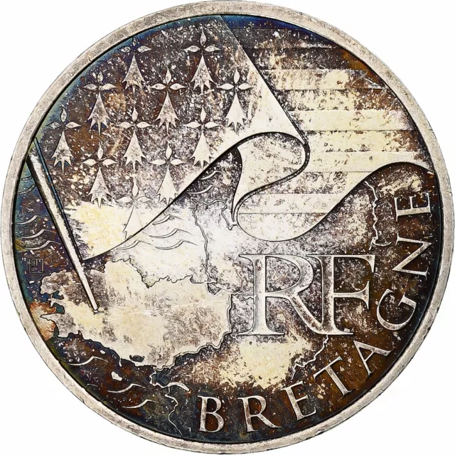 [#1280349] France, 10 Euro, Bretagne, 2010, Monnaie de Paris, SPL+, Argent, KM:1