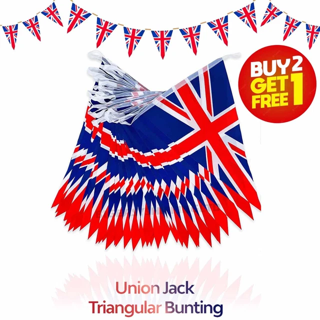 UNION JACK FLAG Bunting Union Jack Bunting Flags Banner Party Decor UK ...