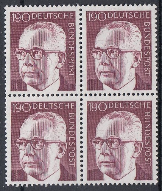 Bund / BRD 732 Heinemann im 4er Block postfrisch (732/4)