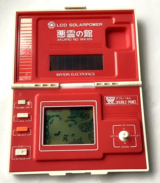 VINTAGE 1982 BANDAI EVIL MANSION Clamshell Solar LCD game (Very good ...
