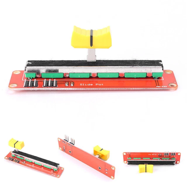 Dual Output 10K Linear Slide Potentiometer AVR Electronic Block Module US Stock