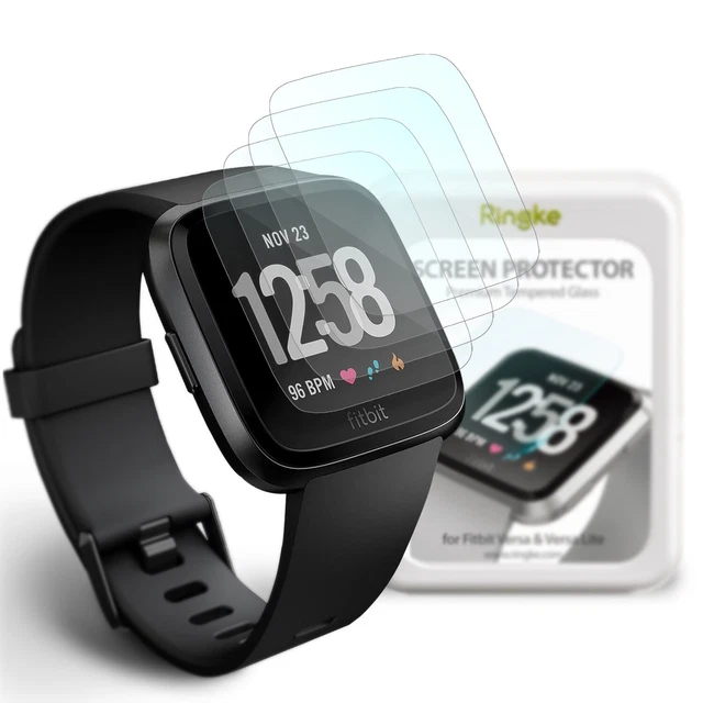 Ringke Tempered Glass Screen Protector for Fitbit Versa [4 Pack]