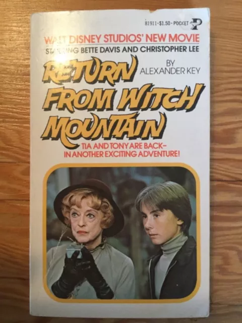 Return from Witch Mountain Movie Jr Novelization Disney Marmorstein 1978 PB