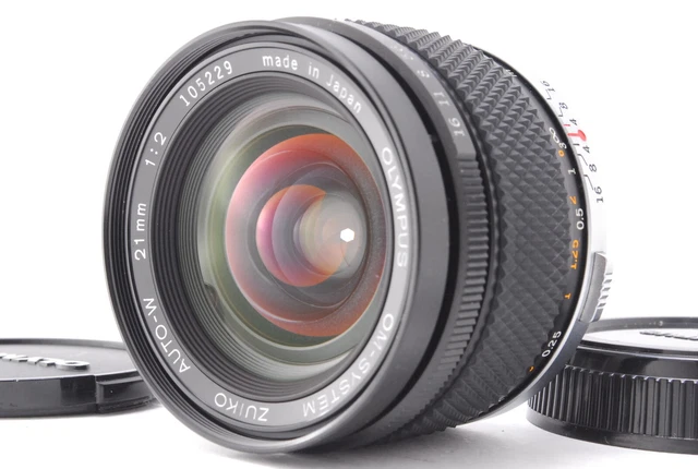 [ Haut Mint ] Olympus Om-system Zuiko Auto-w 21mm F/2 Lentille " Rare " De Japon