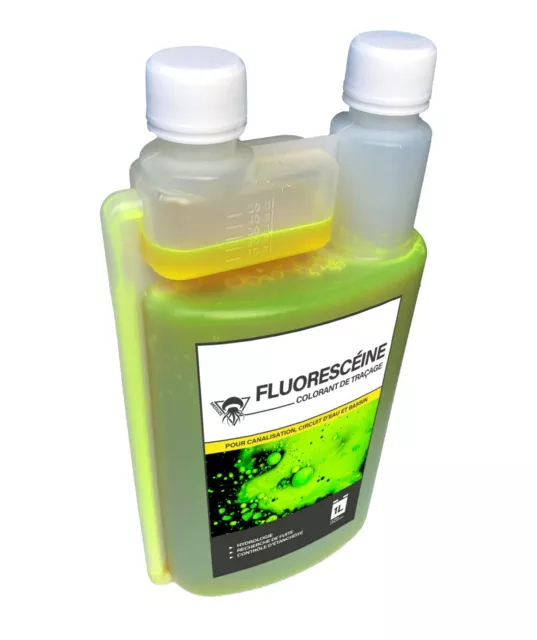 Colorant traceur fluorescéine avec doseur 1 Litre