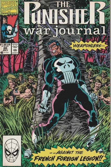 The Punisher War Journal #20 1990 Marvel Comics Comic Book