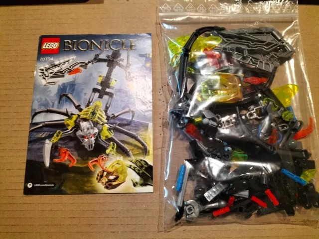 Lego Heo Factory Bionicle Skull Scorpio Set 70794 Usato Completo